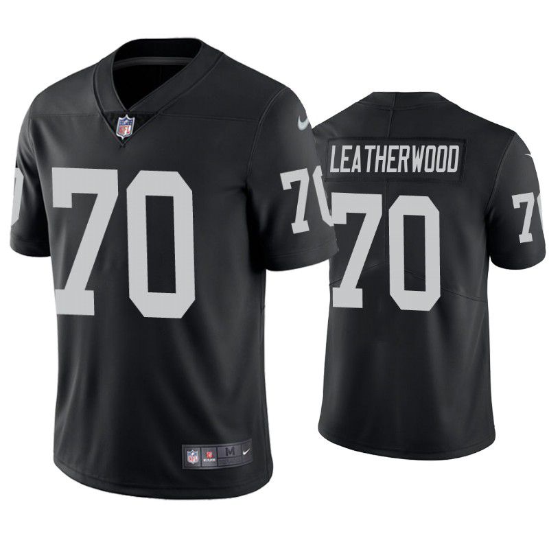 Men Oakland Raiders 70 Alex Leatherwood Nike Black Limited NFL Jersey